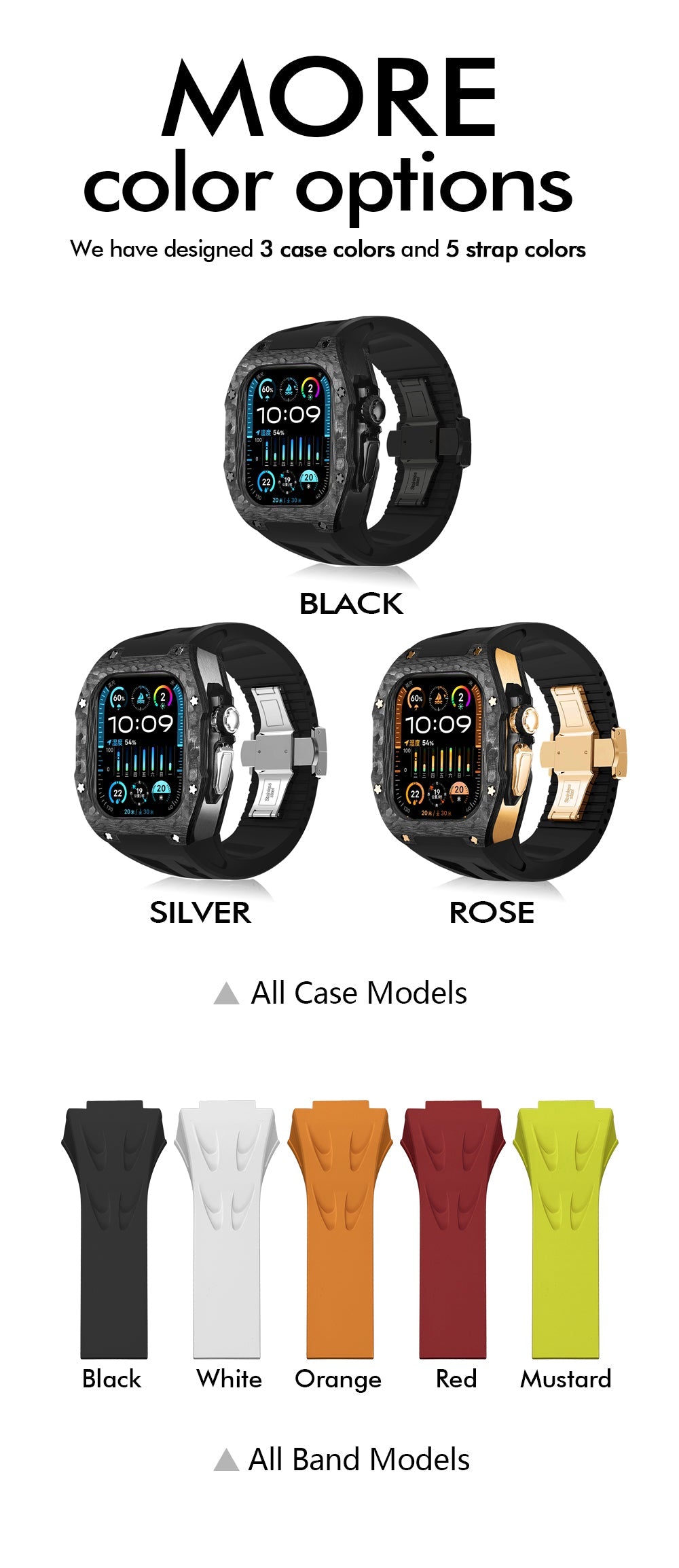 Carbon Fiber Watch Band for Apple Watch 49mm
